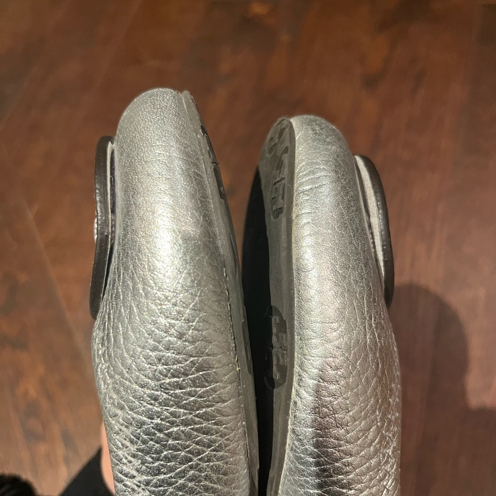 🌟HOST PICK🌟Tory Burch Silver Ballet Flats - Picture 8 of 12